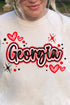 Faux Airbrush Georgia Comfort Colors Adult Ring-Spun Cotton Tee