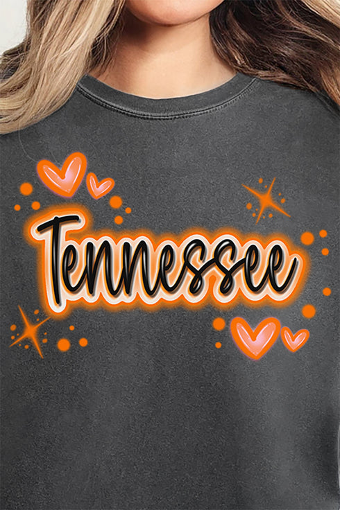 Faux Airbrush Tennessee Comfort Colors Adult Ring-Spun Cotton Tee