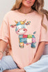Faux Patchwork Cow Comfort Colors Adult Ring-Spun Cotton Tee