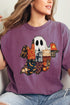 Faux Patchwork Ghost Comfort Colors Adult Ring-Spun Cotton Tee