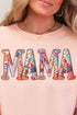 Faux Patchwork Mama Comfort Colors Adult Ring-Spun Cotton Tee