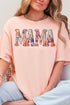 Faux Patchwork Mama Comfort Colors Adult Ring-Spun Cotton Tee