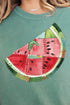 Faux Patchwork Watermelon Comfort Colors Adult Ring-Spun Cotton Tee