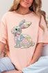 Faux Quilted Bunny Comfort Colors Adult Ring-Spun Cotton Tee