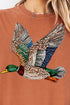 Faux Rhinestone Mallard Comfort Colors Adult Ring-Spun Cotton Tee