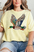 Faux Rhinestone Mallard Comfort Colors Adult Ring-Spun Cotton Tee