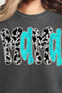 Faux Rhinestone Western Mama Comfort Colors Adult Ring-Spun Cotton Tee