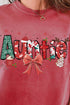 Festive Christmas Auntie Comfort Colors Adult Ring-Spun Cotton Tee