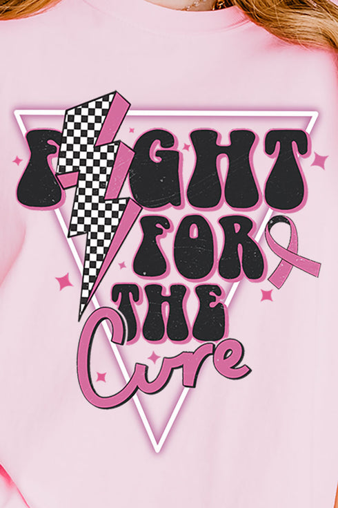 Fight For The Cure Comfort Colors Adult Ring-Spun Cotton Tee