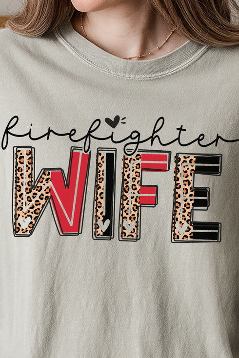 Firefighter Wife Comfort Colors Adult Ring-Spun Cotton Tee