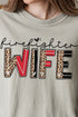 Firefighter Wife Comfort Colors Adult Ring-Spun Cotton Tee
