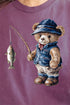 Fishing Beary Good Comfort Colors Adult Ring-Spun Cotton Tee