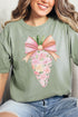 Floral Spring Carrot Comfort Colors Adult Ring-Spun Cotton Tee