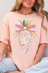 Floral Spring Carrot Comfort Colors Adult Ring-Spun Cotton Tee