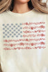 Floral United States Flag Comfort Colors Adult Ring-Spun Cotton Tee