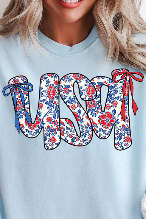 Floral USA Comfort Colors Adult Ring-Spun Cotton Tee