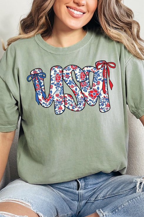 Floral USA Comfort Colors Adult Ring-Spun Cotton Tee