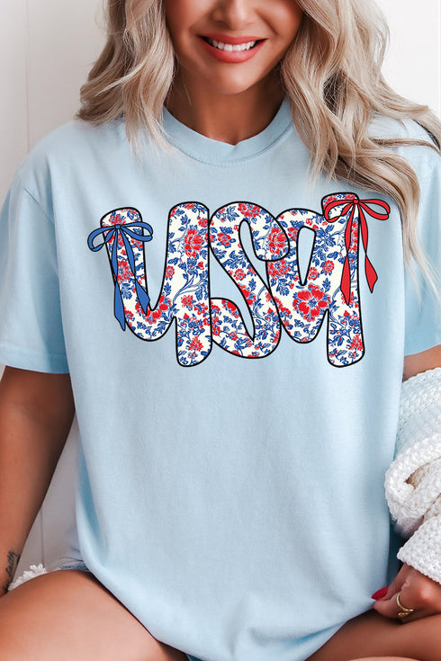 Floral USA Comfort Colors Adult Ring-Spun Cotton Tee