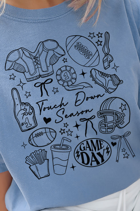 Gameday Girlie Collage Comfort Colors Adult Ring-Spun Cotton Tee