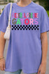 General Greene Gators Checkered School & Mascot Comfort Colors Adult Ring-Spun Cotton Tee