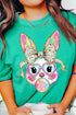 Glitzy Brushed Bunny Comfort Colors Adult Ring-Spun Cotton Tee