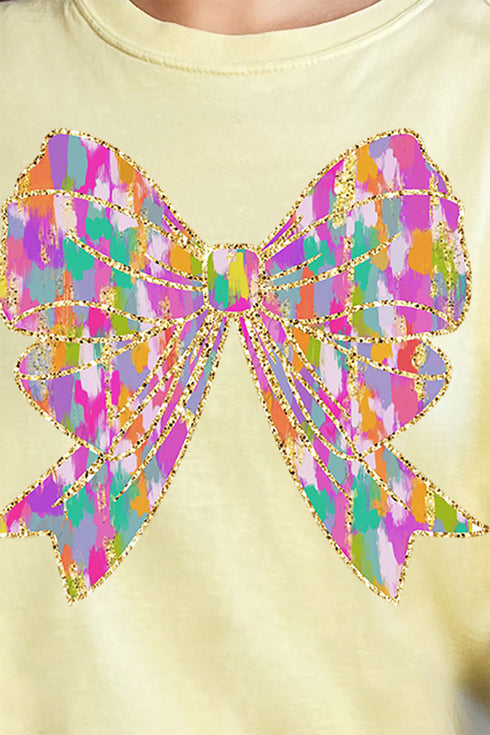 Glitzy Brushed Coquette Comfort Colors Adult Ring-Spun Cotton Tee