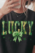 Glitzy Brushed Lucky Comfort Colors Adult Ring-Spun Cotton Tee