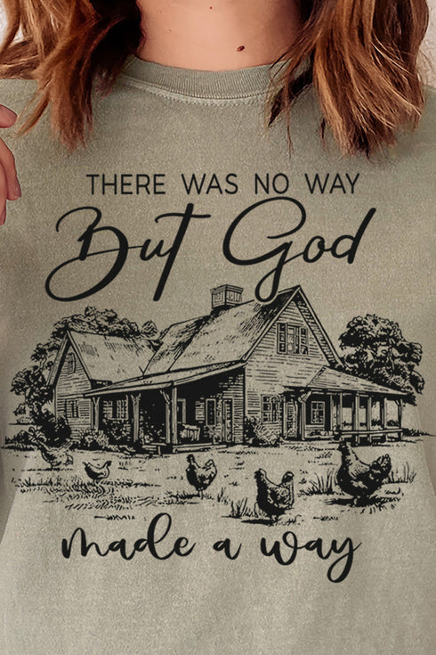 God Made A Way Comfort Colors Adult Ring-Spun Cotton Tee