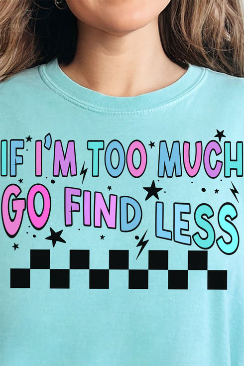 Go Find Less Comfort Colors Adult Ring-Spun Cotton Tee