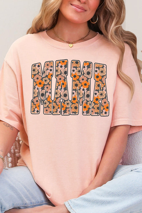 Golden Blooms Mama Comfort Colors Adult Ring-Spun Cotton Tee