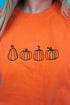 Embroidered Gourd Vibes Only Comfort Colors Adult Ring-Spun Cotton Tee