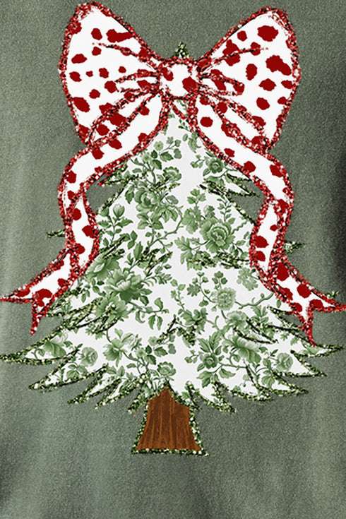 Green Chinoiserie Tree Comfort Colors Adult Ring-Spun Cotton Tee