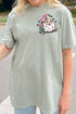 Groovy Merry Christmas Front & Back Comfort Colors Adult Ring-Spun Cotton Tee