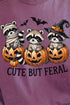 Halloween Cute But Feral Comfort Colors Adult Ring-Spun Cotton Tee