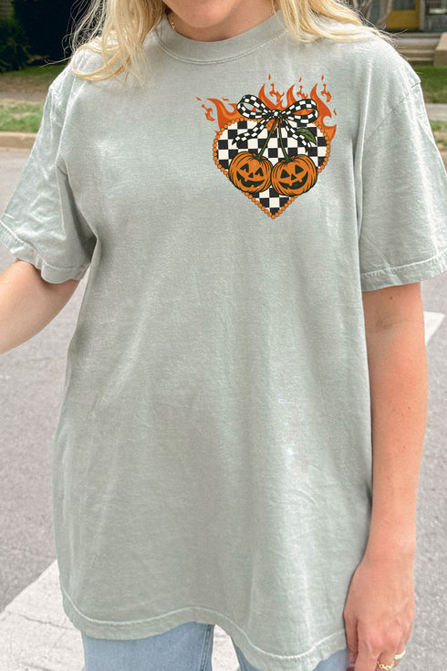 Halloween Outlaw Front & Back Design Comfort Colors Adult Ring-Spun Cotton Tee