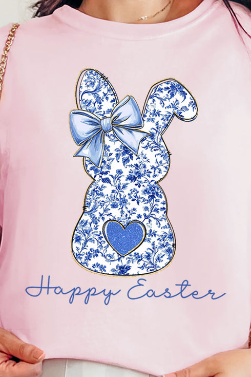 Happy Easter Chinoiserie Bunny Comfort Colors Adult Ring-Spun Cotton Tee