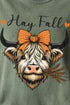 Hay Fall Cow Comfort Colors Adult Ring-Spun Cotton Tee