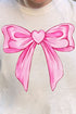 Heartstrings Coquette Bow Comfort Colors Adult Ring-Spun Cotton Tee