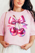 Holographic Coquette Cherries Comfort Colors Adult Ring-Spun Cotton Tee