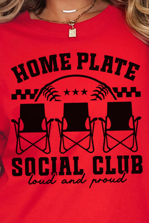 Home Plate Social Club Comfort Colors Adult Ring-Spun Cotton Tee