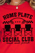 Home Plate Social Club Comfort Colors Adult Ring-Spun Cotton Tee
