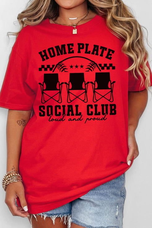 Home Plate Social Club Comfort Colors Adult Ring-Spun Cotton Tee