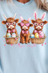 Hoppy Highland Easter Comfort Colors Adult Ring-Spun Cotton Tee