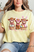 Hoppy Highland Easter Comfort Colors Adult Ring-Spun Cotton Tee