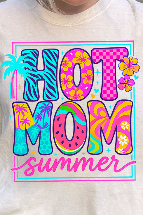 Hot Mom Summer Comfort Colors Adult Ring-Spun Cotton Tee