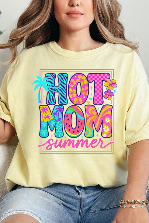 Hot Mom Summer Comfort Colors Adult Ring-Spun Cotton Tee
