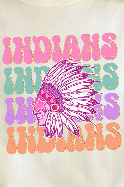 Indians Spirit Comfort Colors Adult Ring-Spun Cotton Tee