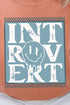 Introvert Checkered Comfort Colors Adult Ring-Spun Cotton Tee