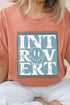 Introvert Checkered Comfort Colors Adult Ring-Spun Cotton Tee