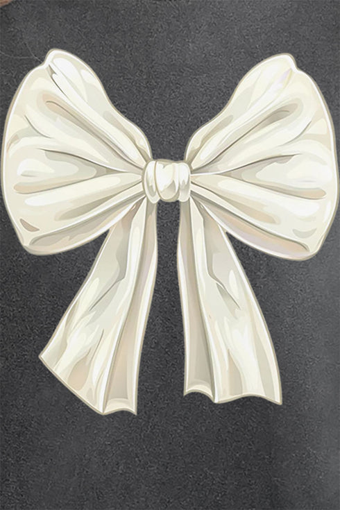 Ivory Coquette Bow Comfort Colors Adult Ring-Spun Cotton Tee